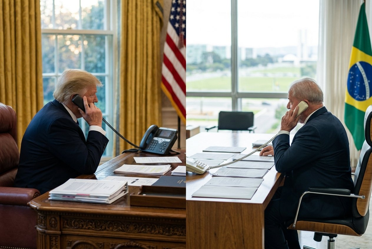 Trump Pergunta a Lula Sobre Eleições Brasileiras Durante Ligação