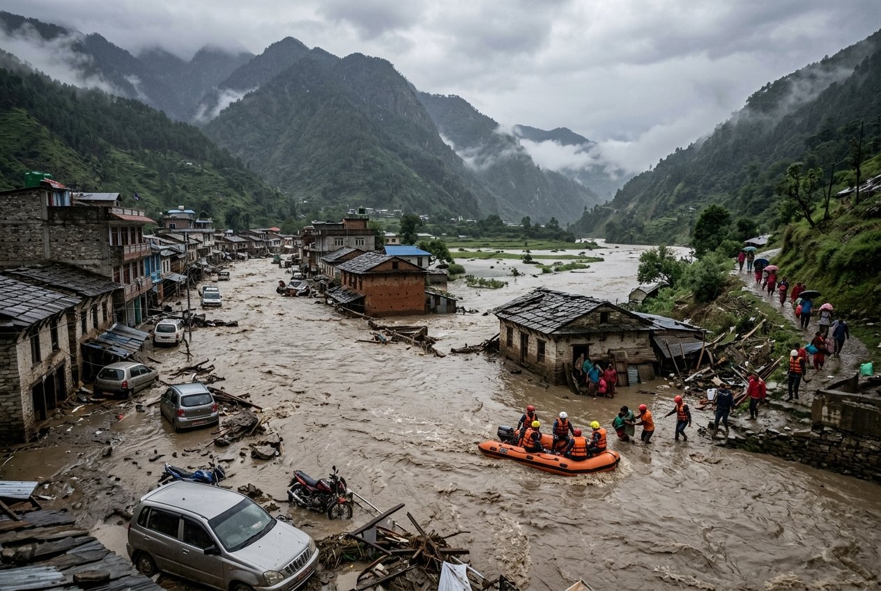 Enchentes no Nepal e na China deixam mais de 900 mortos