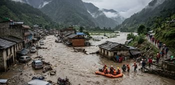 Enchentes no Nepal e na China deixam mais de 900 mortos